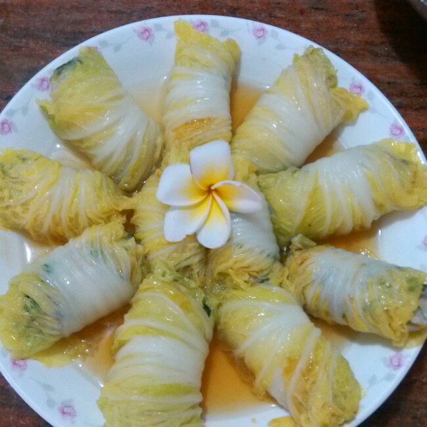 娃娃菜鱼卷的做法