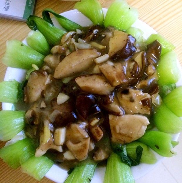 香菇油菜的做法