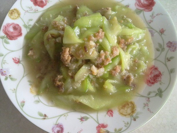 肉末丝瓜的做法