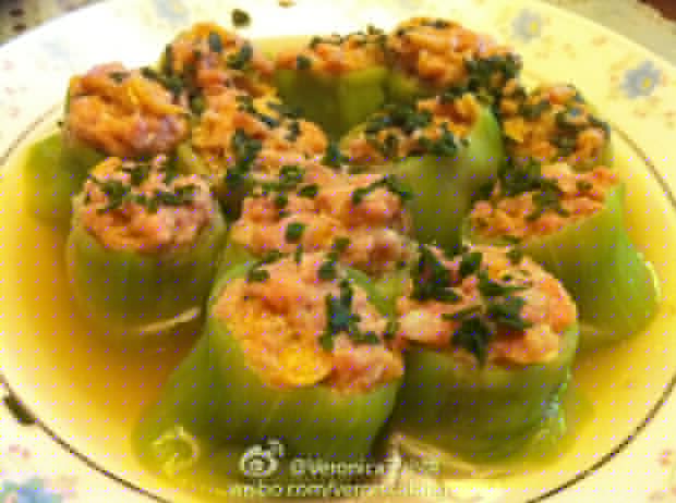 丝瓜酿肉的做法