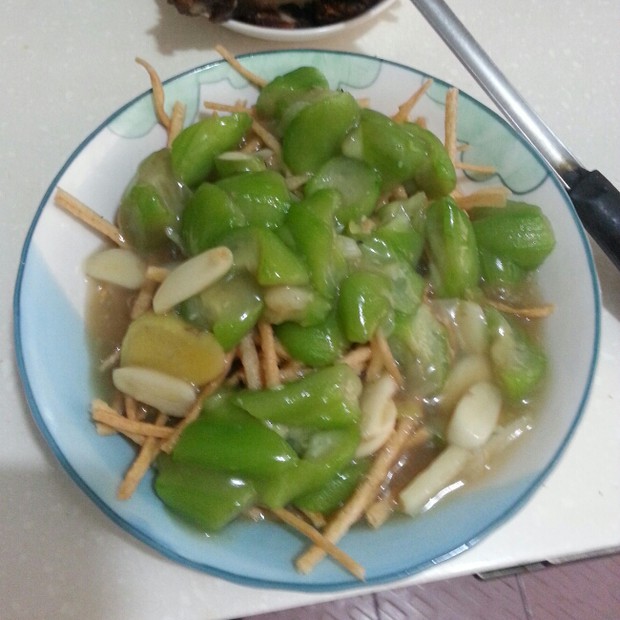 丝瓜馓子的做法