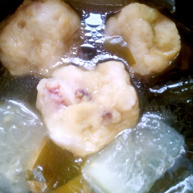 冬瓜海带丸子汤的做法