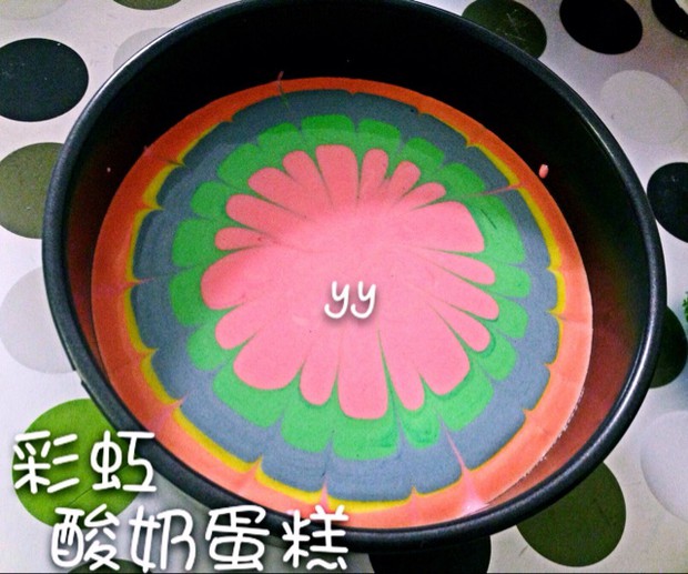 彩虹酸奶蛋糕的做法