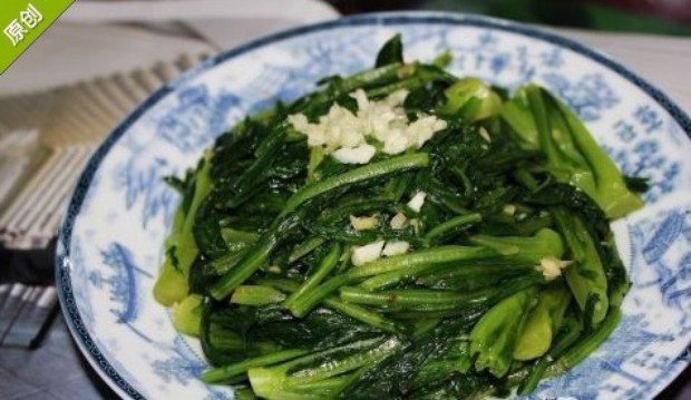 猪油香蒜捞油麦菜的做法