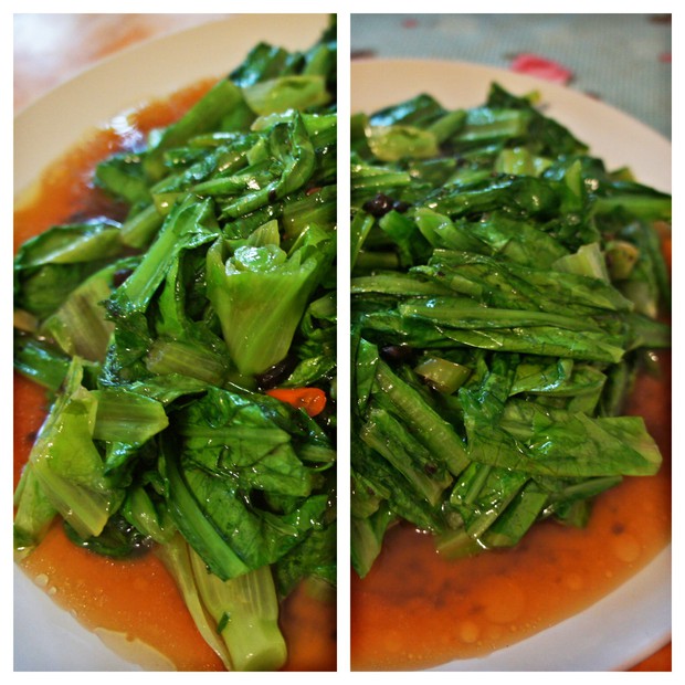 香辣豆豉油麦菜的做法