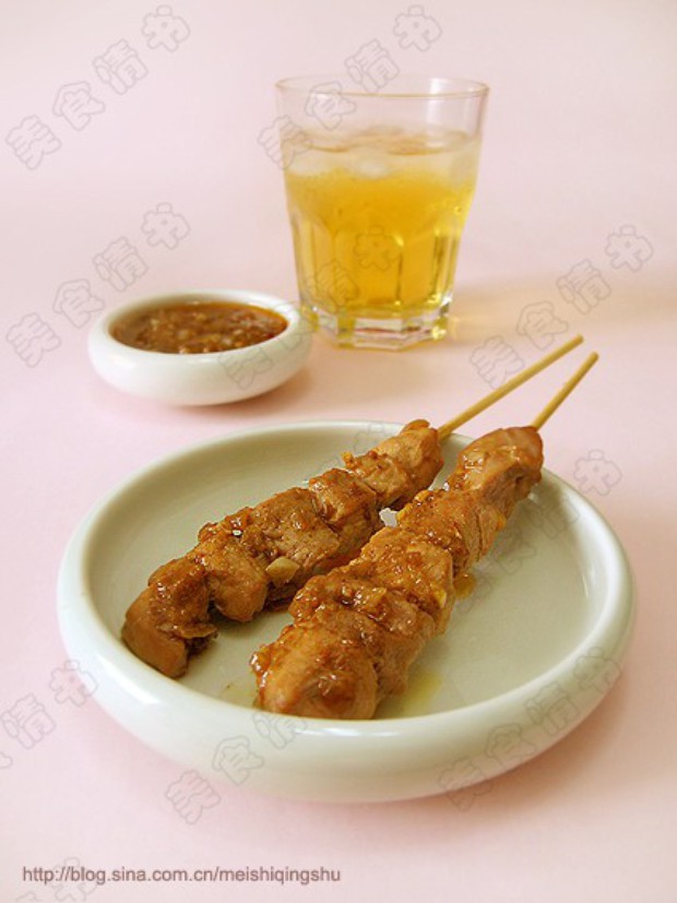 沙茶肉串的做法