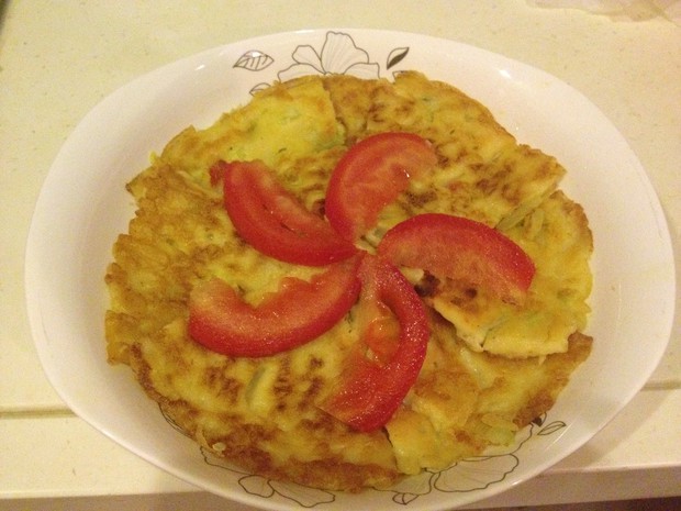 黄瓜鸡蛋煎饼的做法