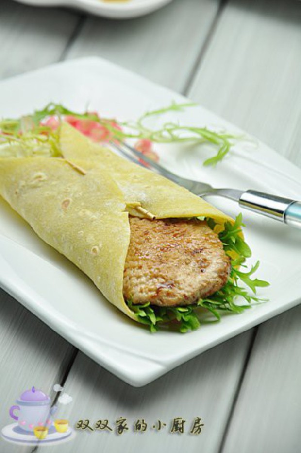 地瓜饼卷肉的做法