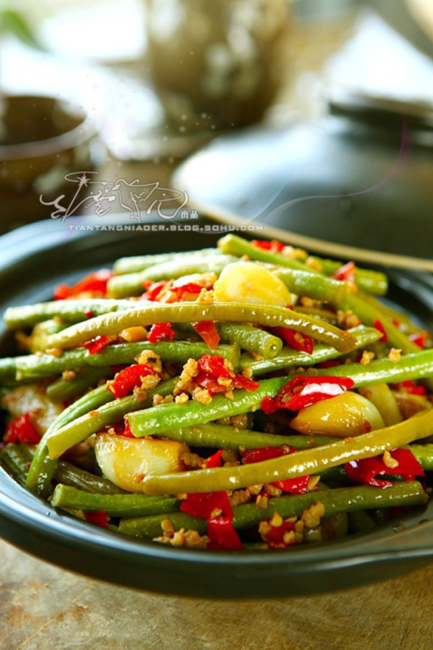 大碗鸳鸯长豆角的做法