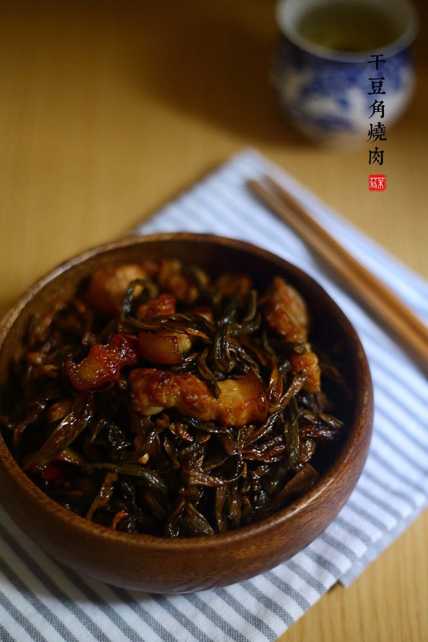 干豆角烧肉的做法