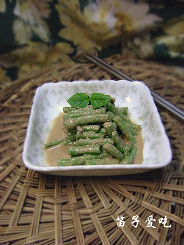 麻汁豇豆的做法