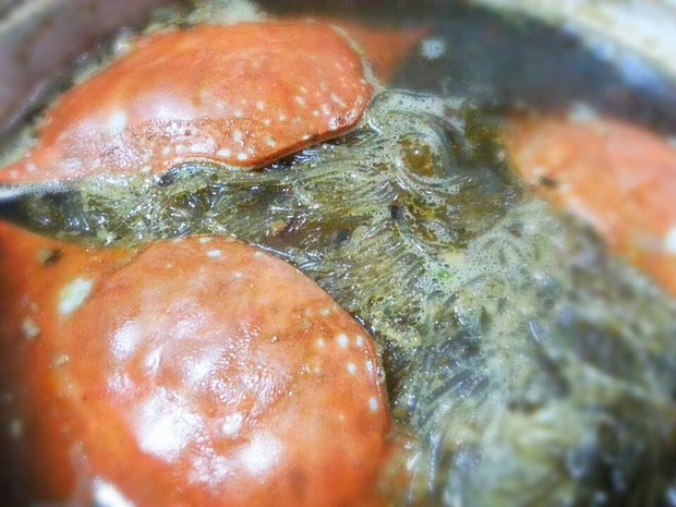 螃蟹粉丝煲的做法