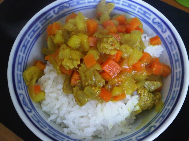 咖喱猪肉饭的做法