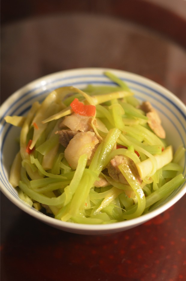 滑肉双笋丝的做法