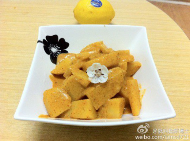 椰奶咖喱土豆角的做法