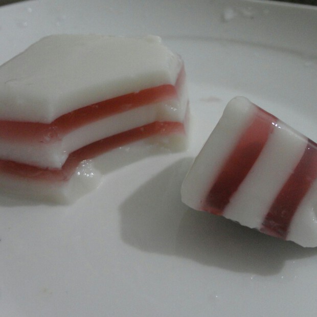 双色椰子果冻的做法