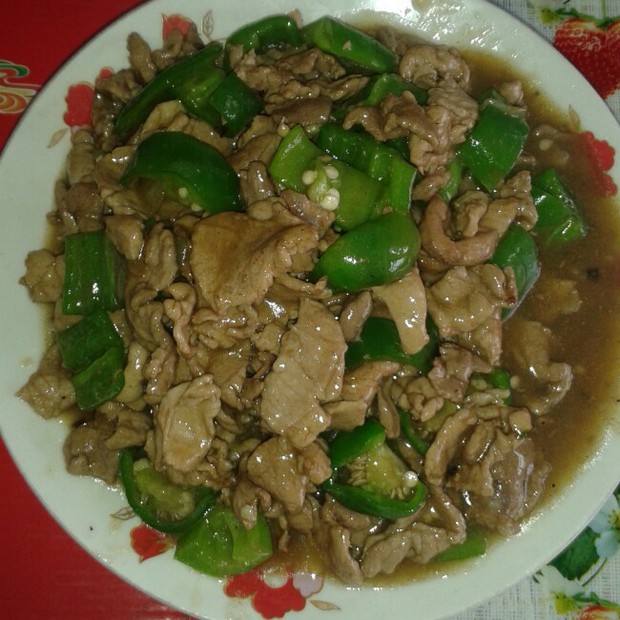 尖椒肉片(家常版)的做法