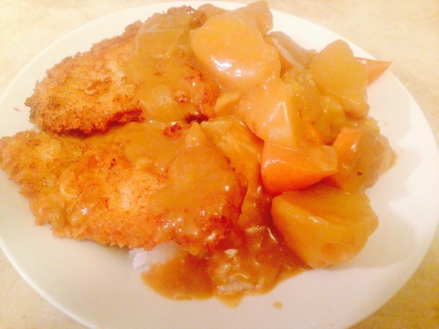 咖喱猪扒饭的做法