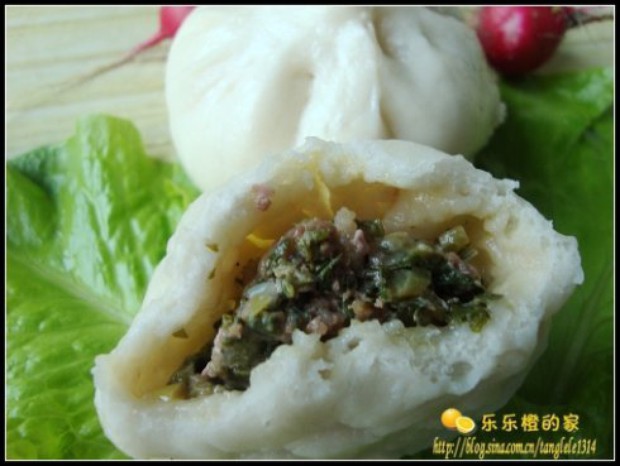 萝卜缨羊肉包子的做法