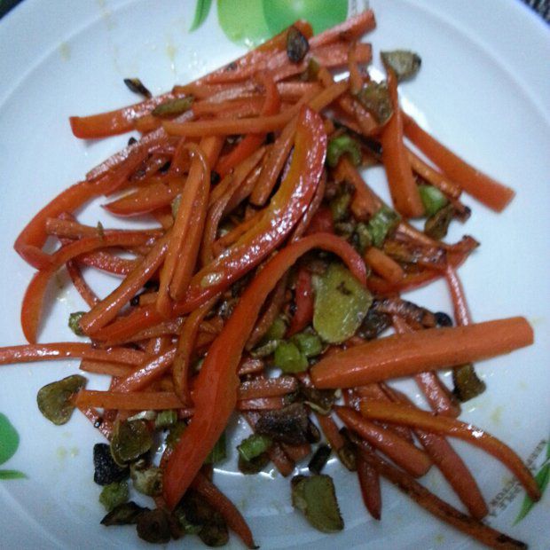 红椒胡萝卜的做法