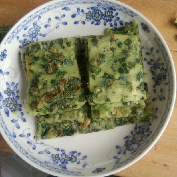 菠菜饼的做法