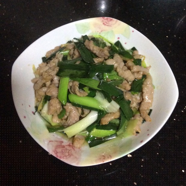 青蒜苗炒瘦肉的做法