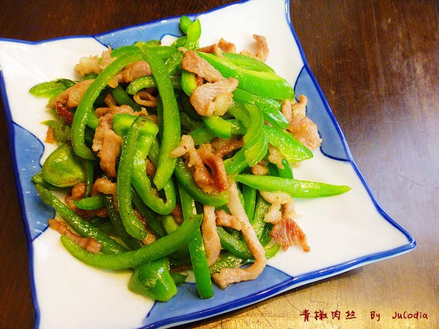 青椒肉丝的做法