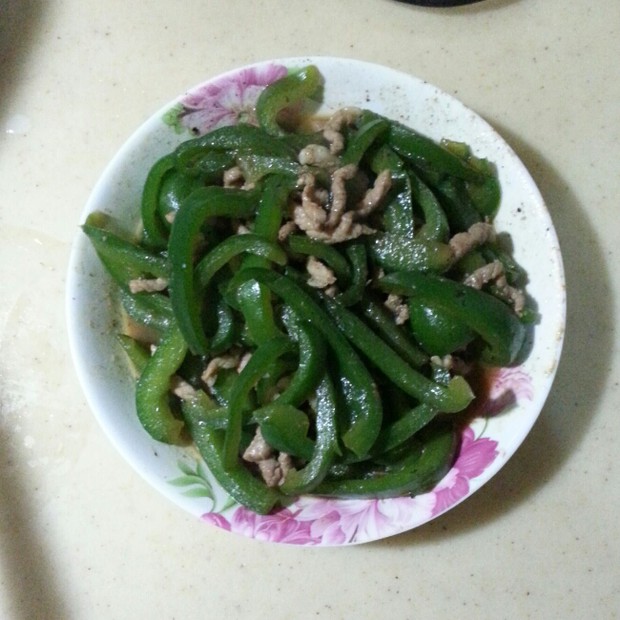 青椒炒肉丝的做法