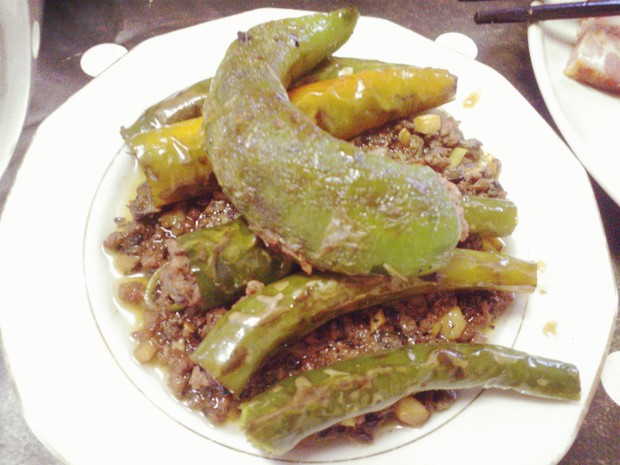 青椒酿肉的做法
