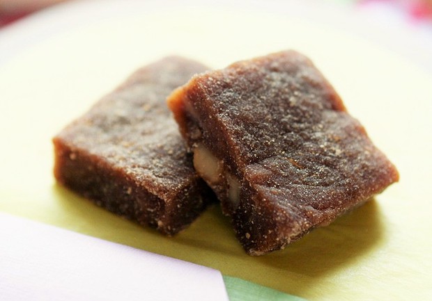 和菓子——黑糖香蕉坚果求肥的做法