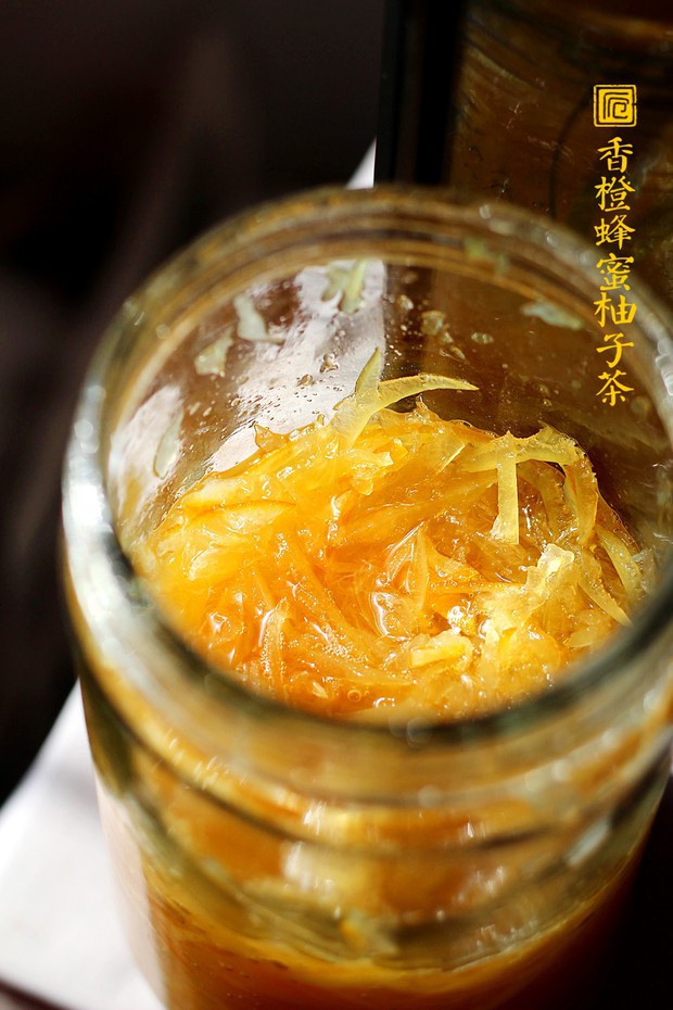 香橙蜂蜜柚子茶的做法