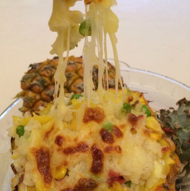 菠萝焗饭的做法