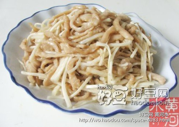 茭白炒肉丝的做法