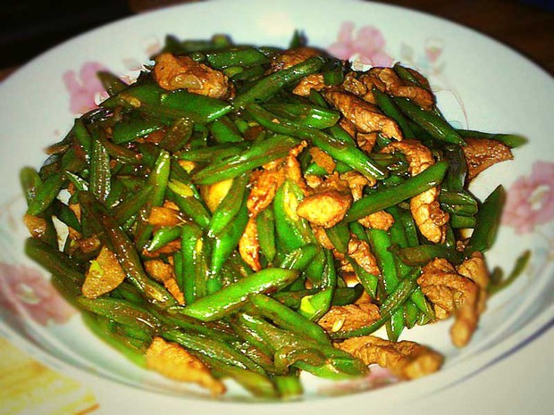 豆角炒肉丝的做法