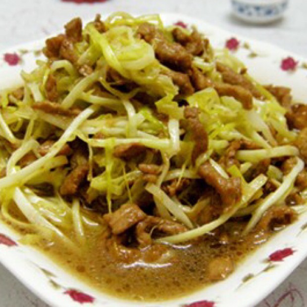 韭黄炒肉丝的做法
