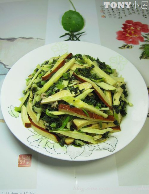 雪里红豆干的做法