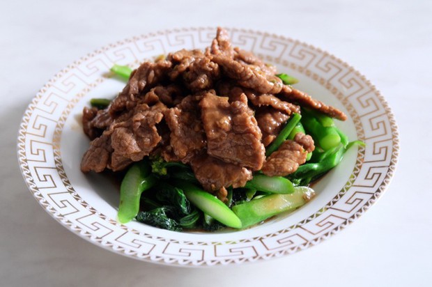 芥兰牛肉(潮汕风味)的做法
