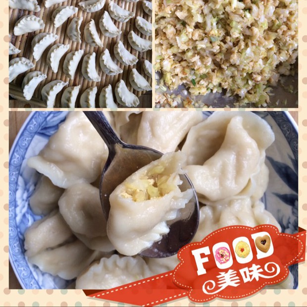 圆白菜鸡蛋素馅饺子的做法