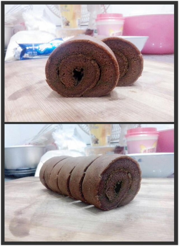 平底锅巧克力蛋糕卷的做法
