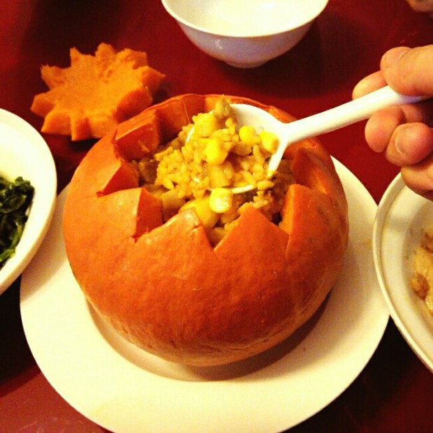 美味养生南瓜饭的做法
