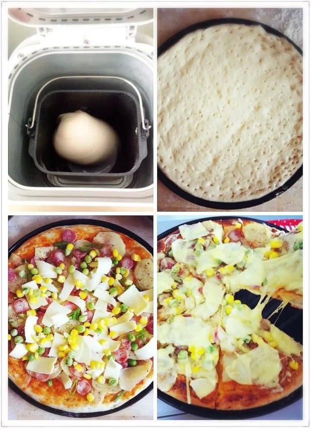 松下106面包机制作披萨的做法