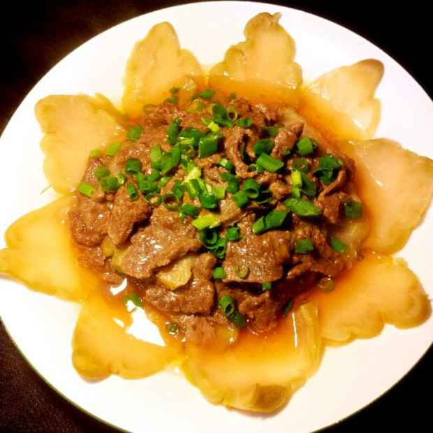 家常菜之榨菜蒸牛肉的做法