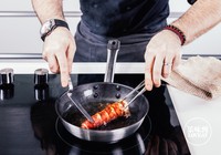 野生蓝龙虾奶油蟹味菇烩饭的做法步骤3