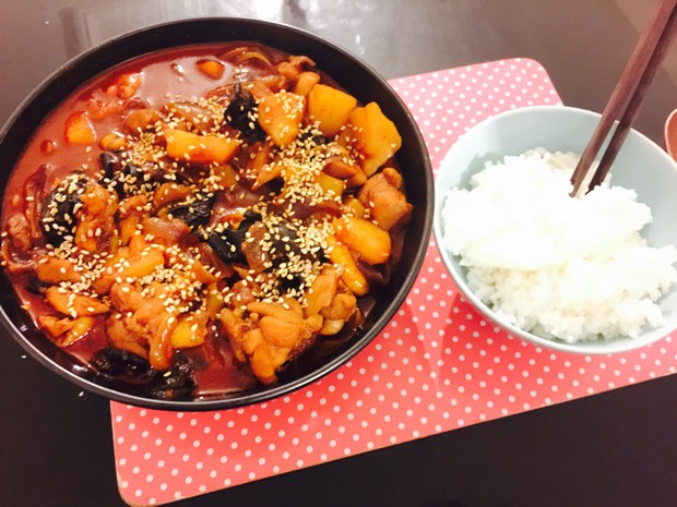 韩式辣鸡汤(自制)的做法