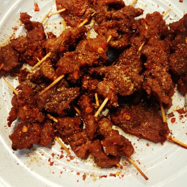 牙签羊肉(烤箱版)的做法