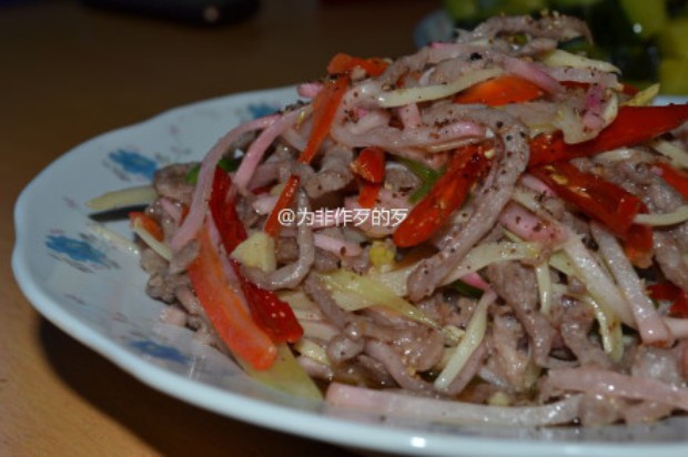 酸辣羊肉丝的做法