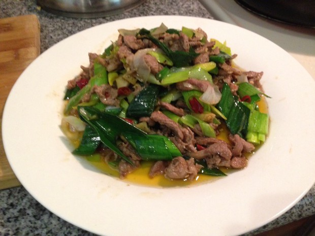 葱爆羊肉的做法