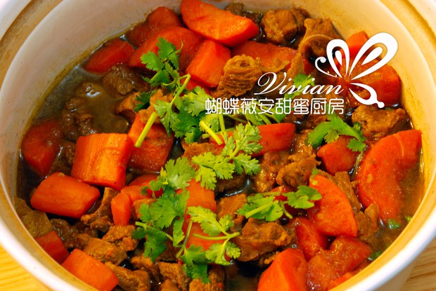 红烧胡萝卜羊肉的做法