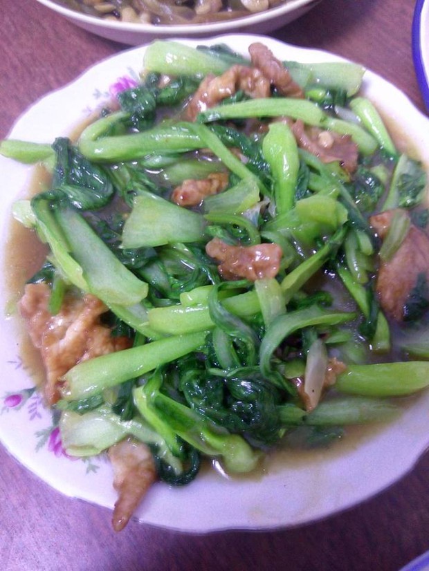 肉炒小青菜的做法