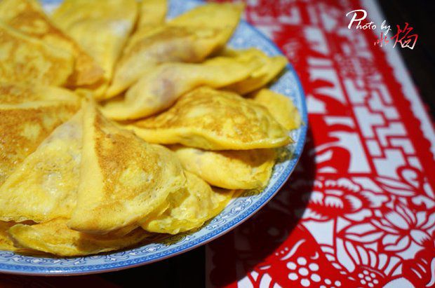 马上有元宝 亲手做盘鲜肉蟹粉蛋饺的做法